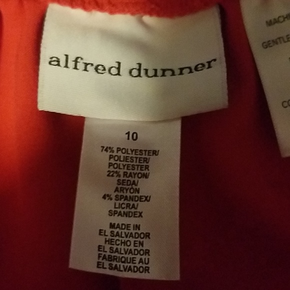 Alfredo Dunner Coral Pull On Slacks - Picture 5 of 7